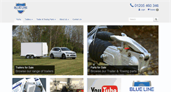Desktop Screenshot of blueline-trailers.co.uk
