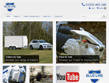 Tablet Screenshot of blueline-trailers.co.uk